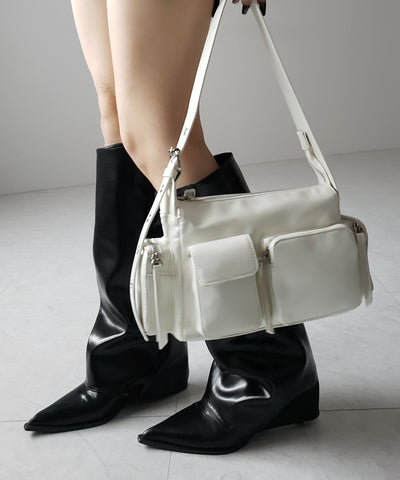 4アウトポケットヴィンテージスクエアショルダーバッグ / 4 outpocket vintage square shoulder bag