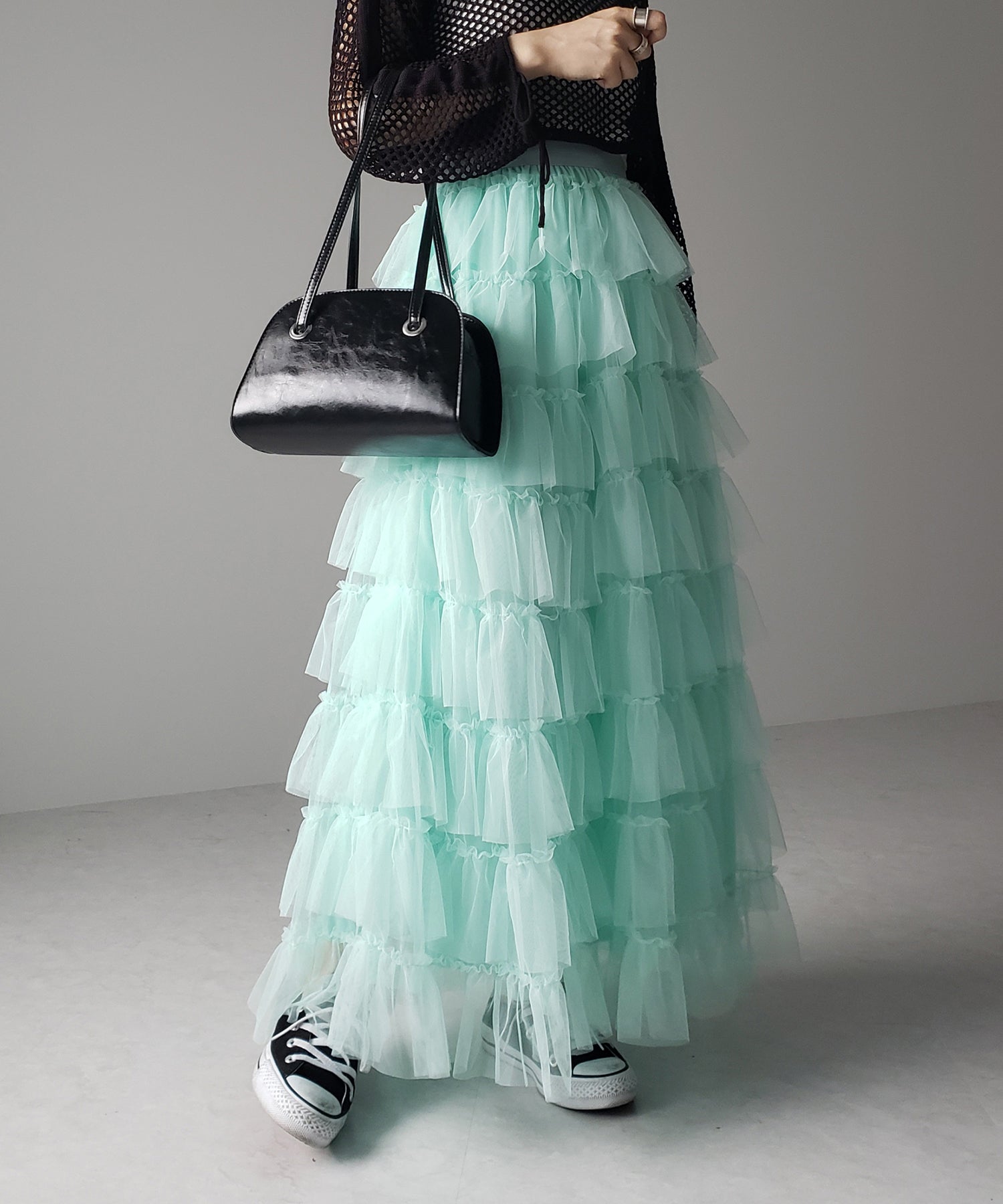 チュールフリルボリュームスカート《 NEWカラー3色追加! 》 Sサイズ仲間入り