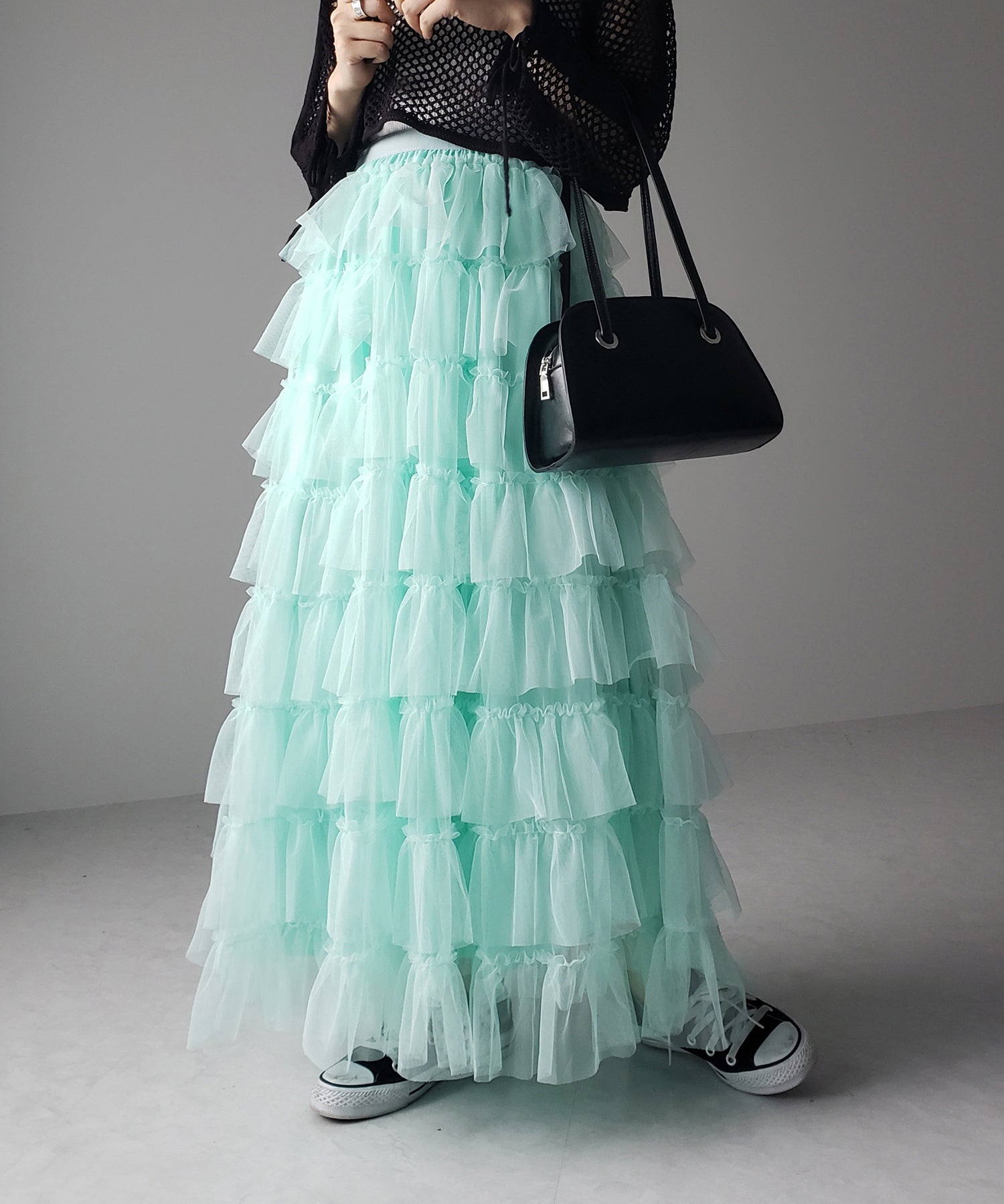 チュールフリルボリュームスカート《 NEWカラー3色追加! 》 Sサイズ仲間入り