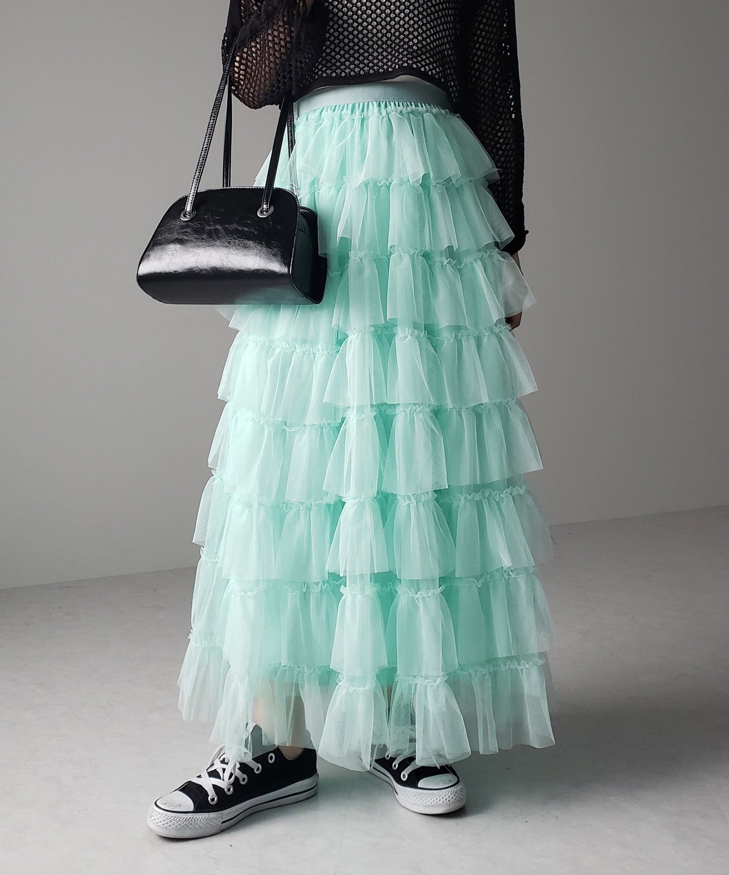 チュールフリルボリュームスカート《 NEWカラー3色追加! 》 Sサイズ仲間入り