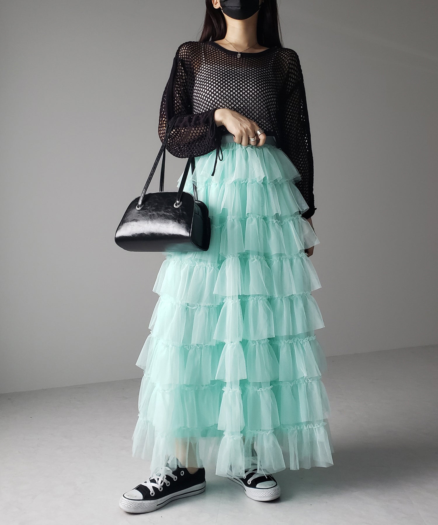 チュールフリルボリュームスカート《 NEWカラー3色追加! 》 Sサイズ仲間入り