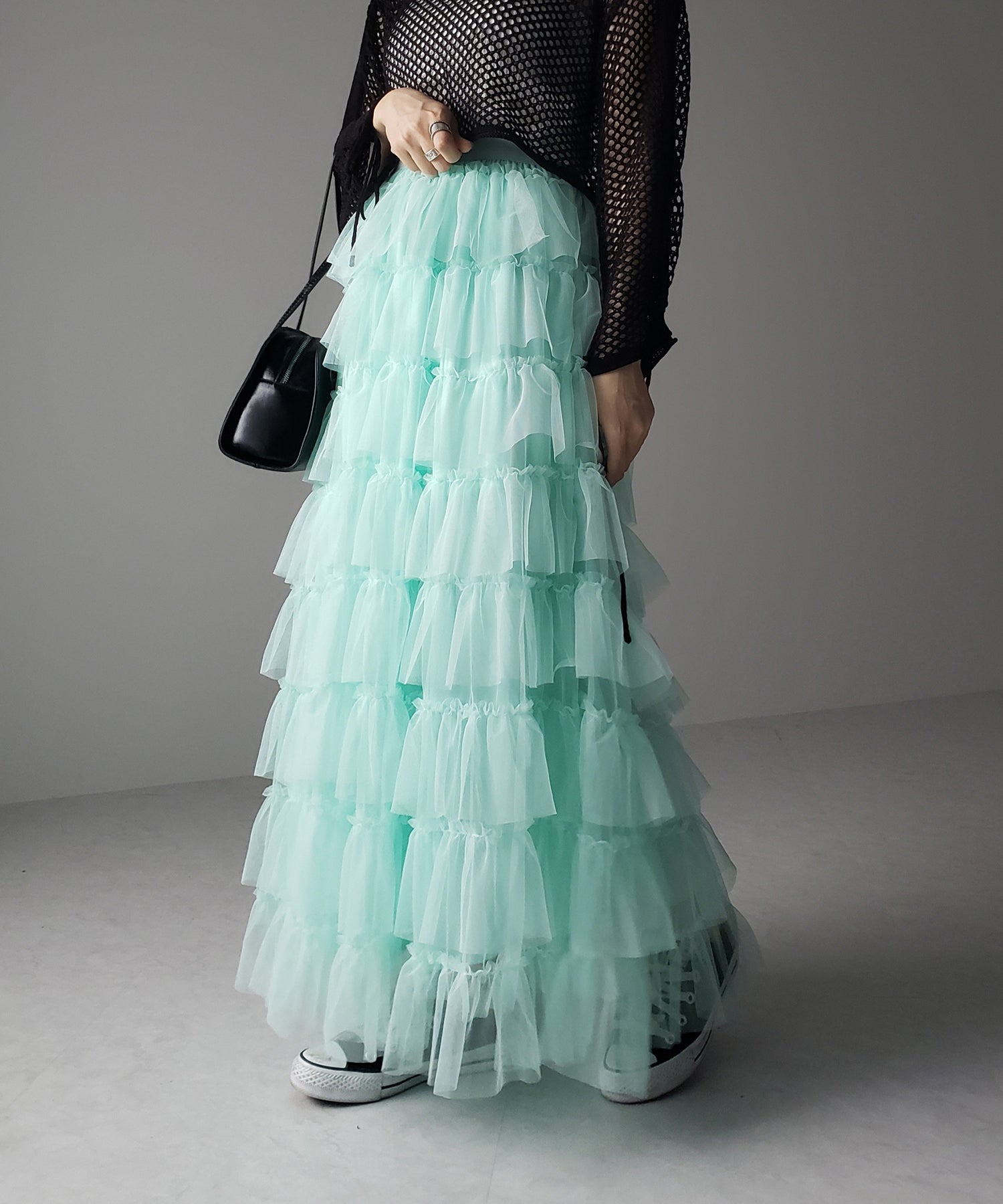 チュールフリルボリュームスカート《 NEWカラー3色追加! 》 Sサイズ仲間入り
