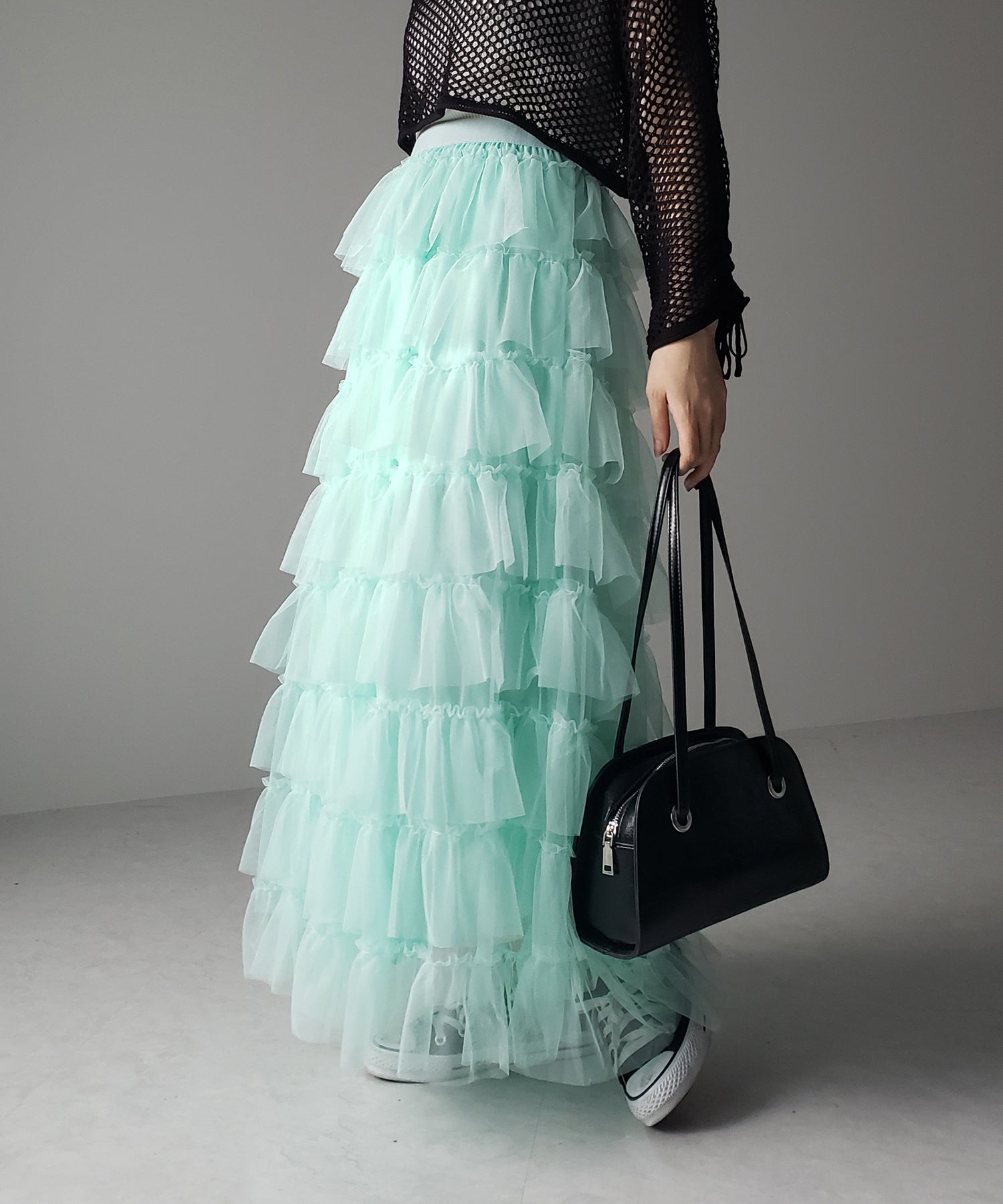 チュールフリルボリュームスカート《 NEWカラー3色追加! 》 Sサイズ仲間入り