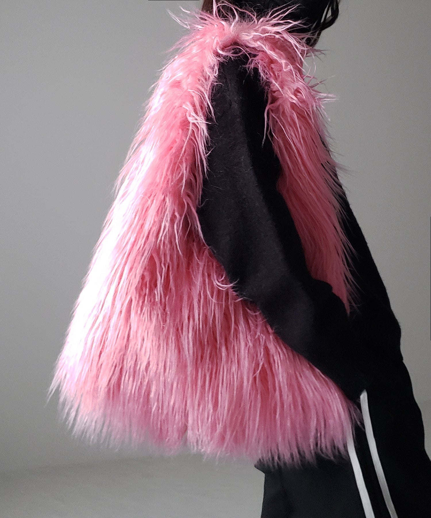 【 5color 】シャギーファーワンハンドルショルダーバッグ / shaggy fur onehandle shoulder bag