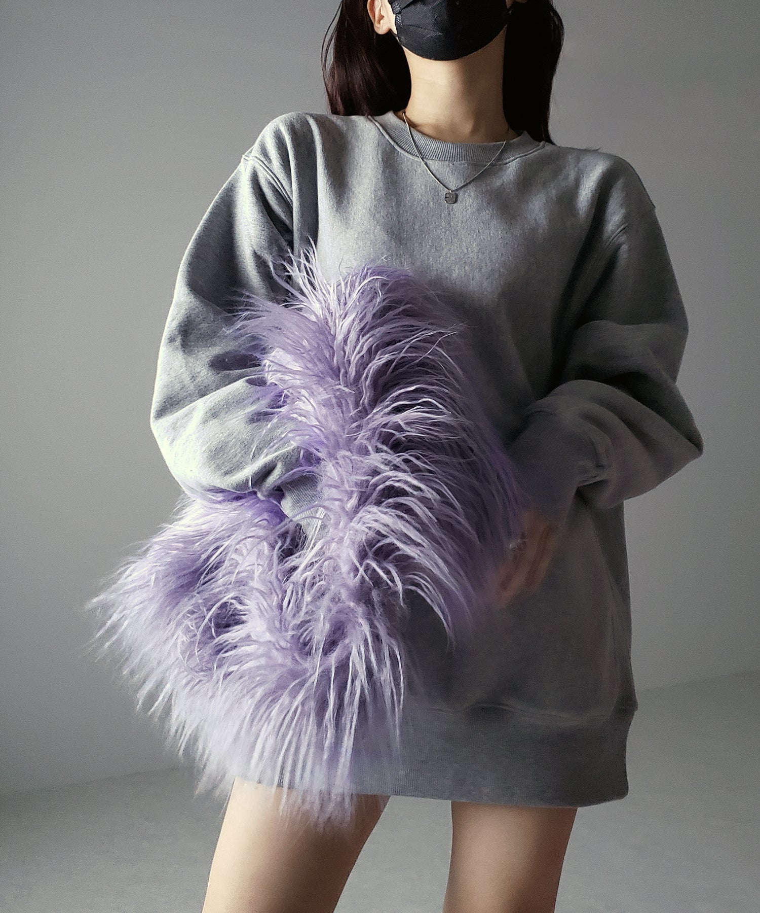 【 5color 】シャギーファーワンハンドルショルダーバッグ / shaggy fur onehandle shoulder bag