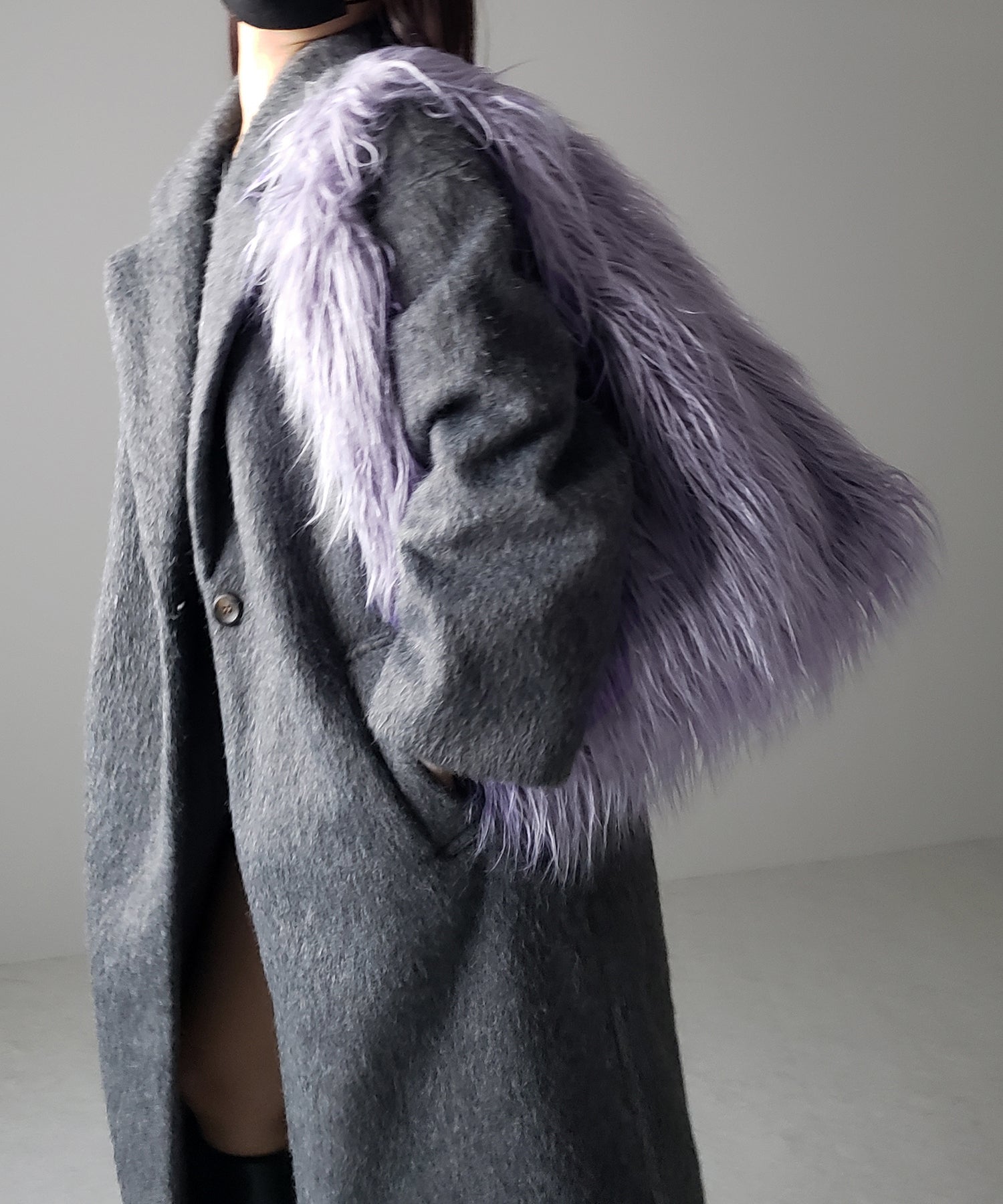 【 5color 】シャギーファーワンハンドルショルダーバッグ / shaggy fur onehandle shoulder bag