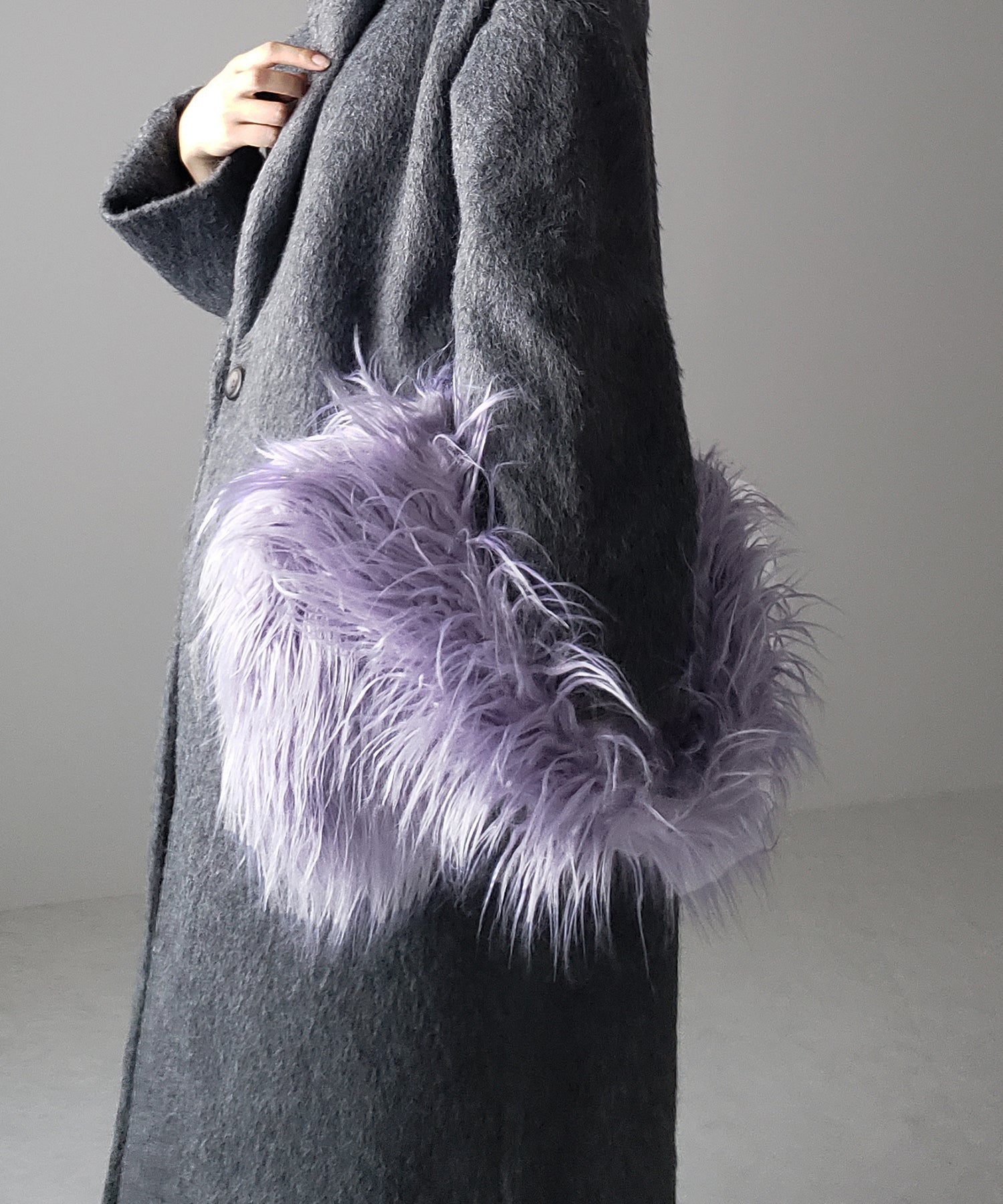 【 5color 】シャギーファーワンハンドルショルダーバッグ / shaggy fur onehandle shoulder bag