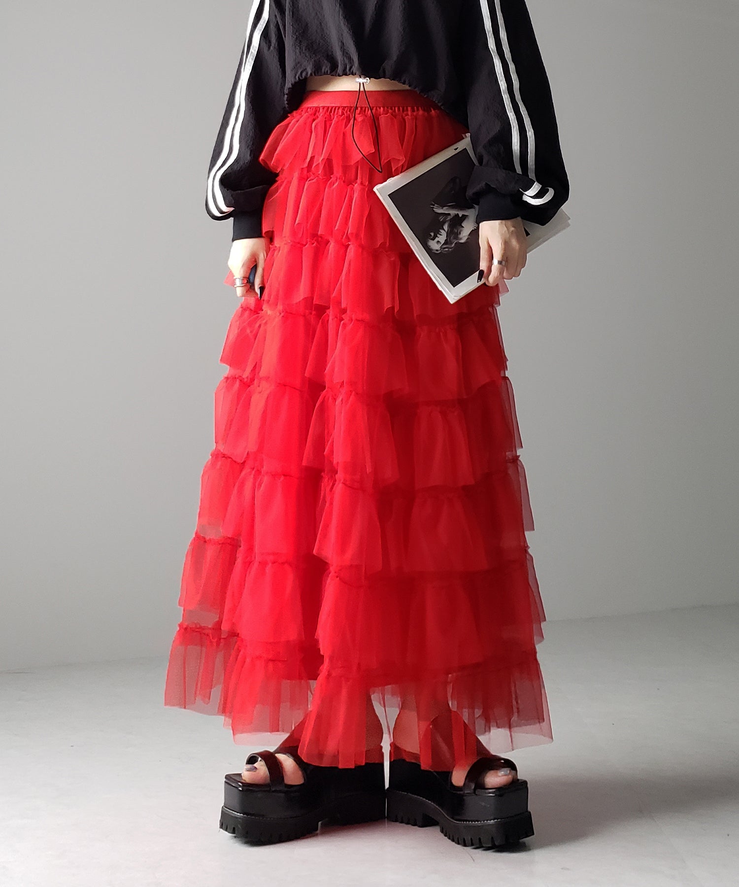 チュールフリルボリュームスカート《 NEWカラー3色追加! 》 Sサイズ仲間入り