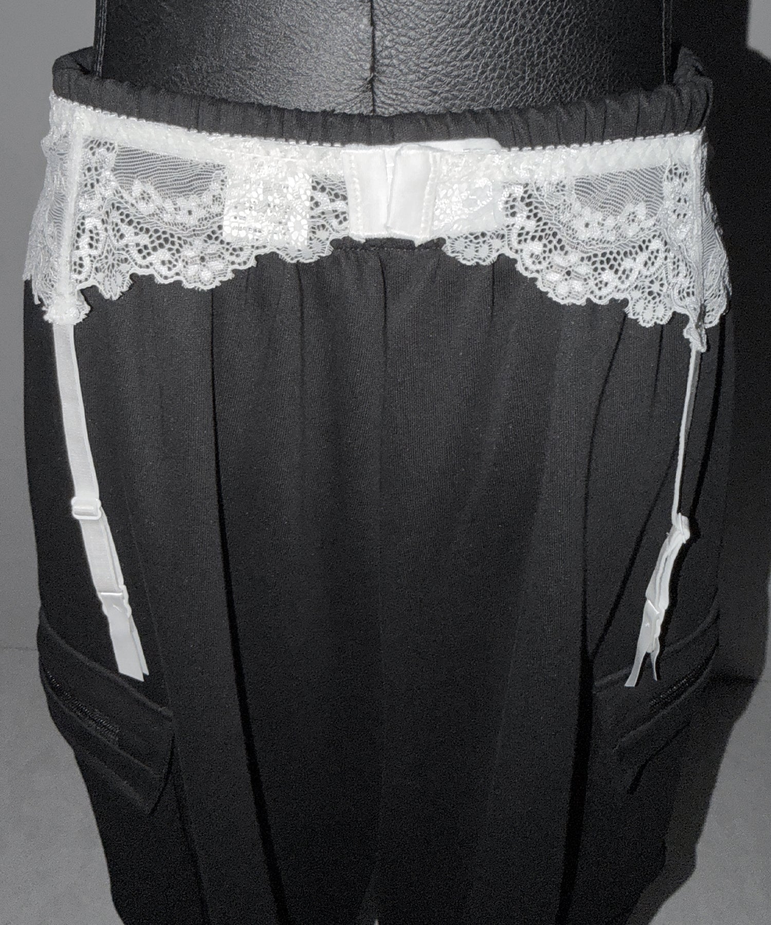 レースリボンストラップガーターベルト /lace ribbon strap garter belt