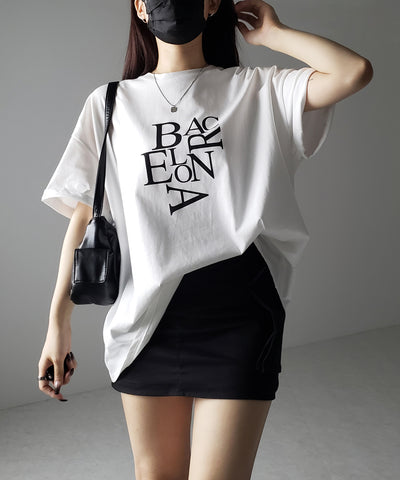 BACロゴレタリングビッグTシャツ / BAG logo lettering big Tee
