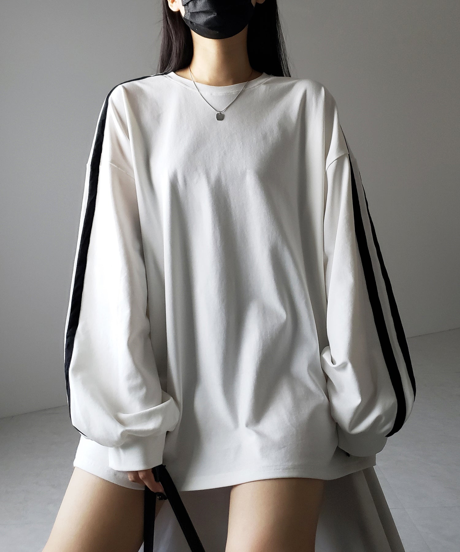 【 2color 】サイドラインビッグTシャツ / side line BIG Tee