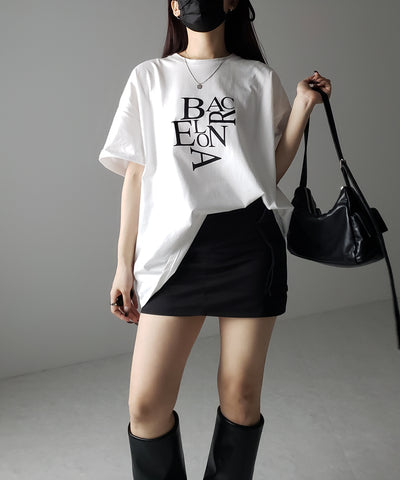 BACロゴレタリングビッグTシャツ / BAG logo lettering big Tee