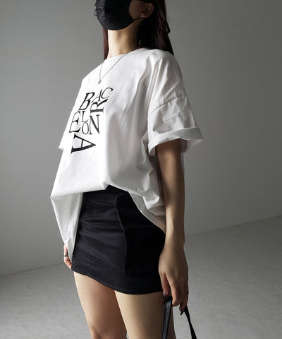 BACロゴレタリングビッグTシャツ / BAG logo lettering big Tee