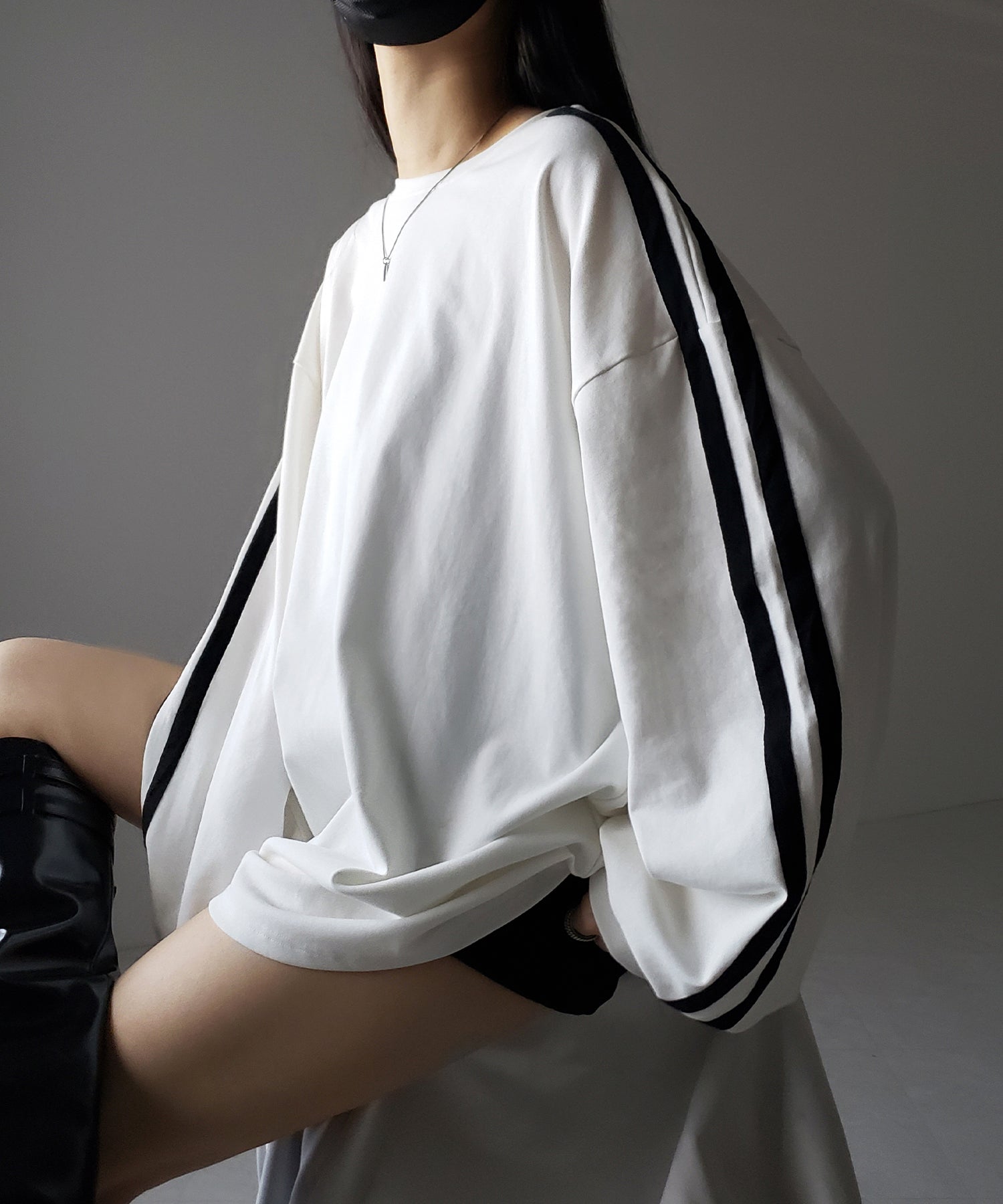 【 2color 】サイドラインビッグTシャツ / side line BIG Tee