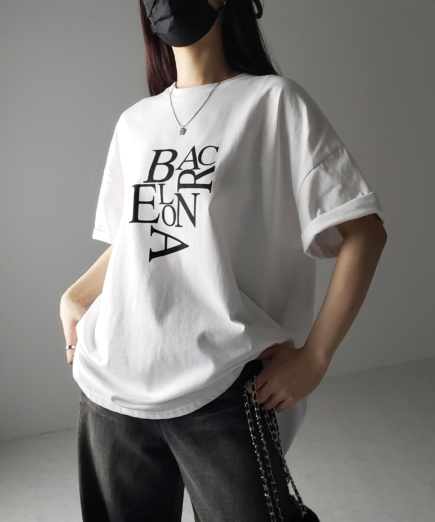 【 3color 】BACロゴレタリングビッグTシャツ / BAG logo lettering big Tee