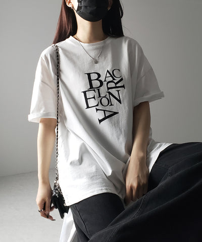 BACロゴレタリングビッグTシャツ / BAG logo lettering big Tee