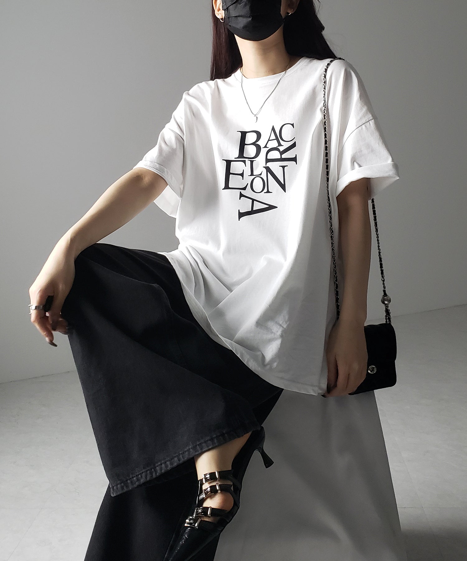 【 3color 】BACロゴレタリングビッグTシャツ / BAG logo lettering big Tee