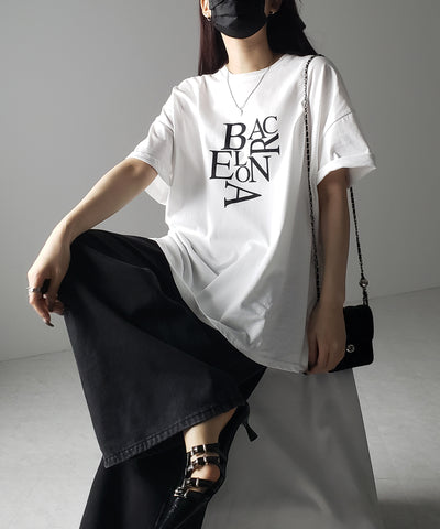 BACロゴレタリングビッグTシャツ / BAG logo lettering big Tee
