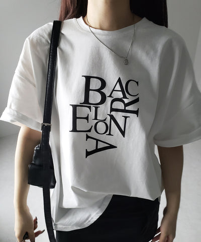 BACロゴレタリングビッグTシャツ / BAG logo lettering big Tee