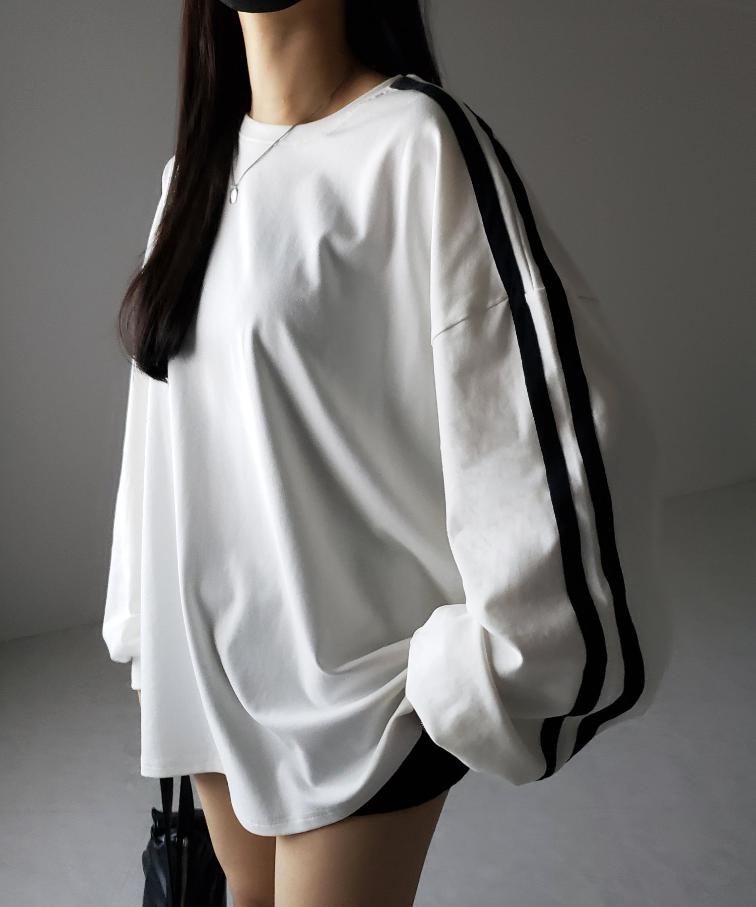 【 2color 】サイドラインビッグTシャツ / side line BIG Tee