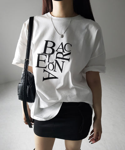 BACロゴレタリングビッグTシャツ / BAG logo lettering big Tee