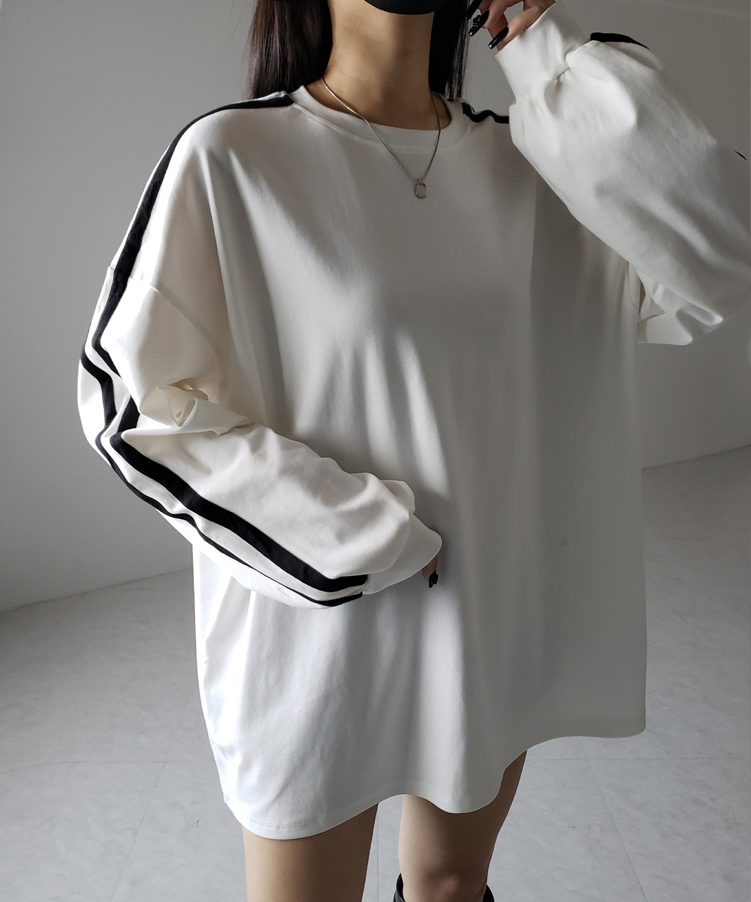 【 2color 】サイドラインビッグTシャツ / side line BIG Tee