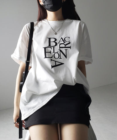 BACロゴレタリングビッグTシャツ / BAG logo lettering big Tee