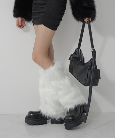 フェイクファーレッグウォーマー / fake fur leg warmer