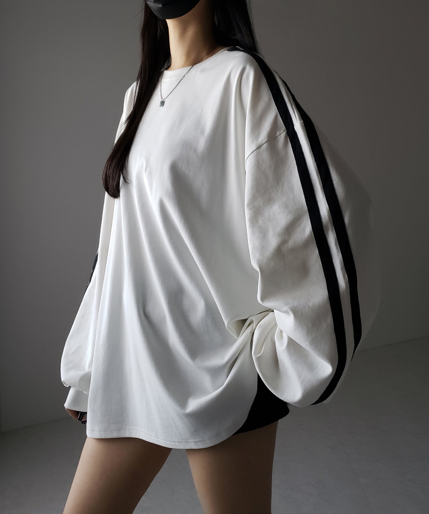 【 2color 】サイドラインビッグTシャツ / side line BIG Tee