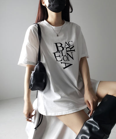 BACロゴレタリングビッグTシャツ / BAG logo lettering big Tee