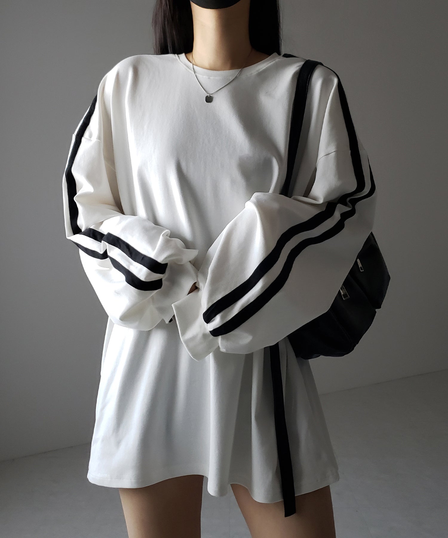【 2color 】サイドラインビッグTシャツ / side line BIG Tee