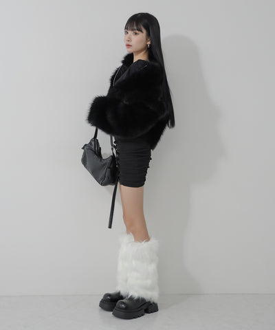 フェイクファーレッグウォーマー / fake fur leg warmer