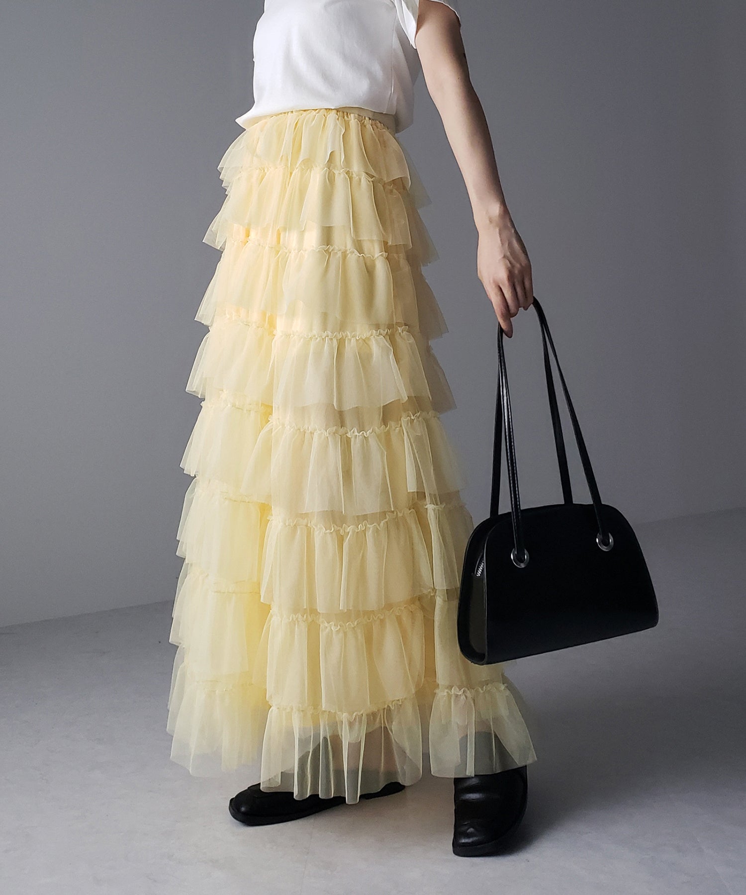 チュールフリルボリュームスカート《 NEWカラー3色追加! 》 Sサイズ仲間入り