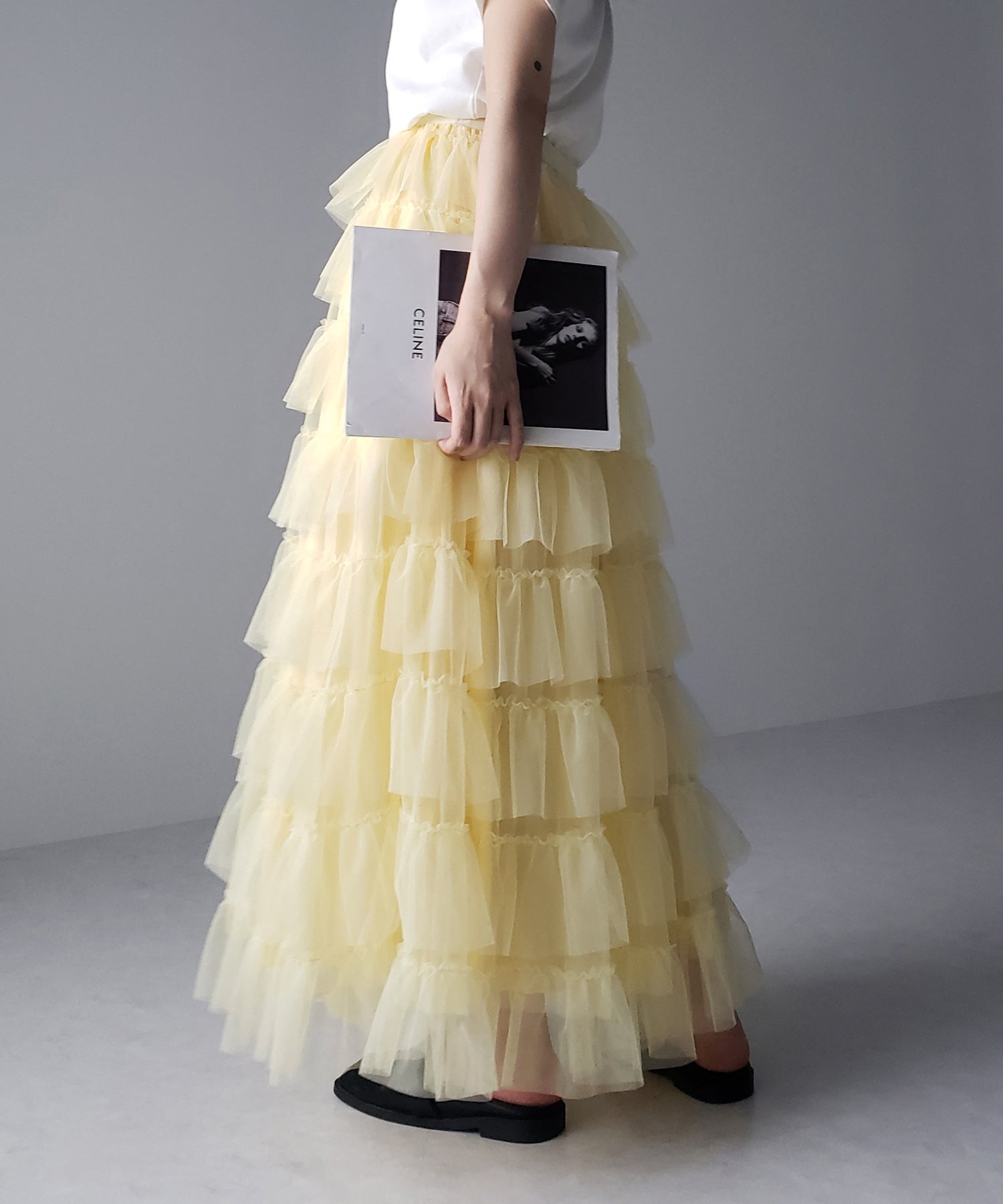 チュールフリルボリュームスカート《 NEWカラー3色追加! 》 Sサイズ仲間入り