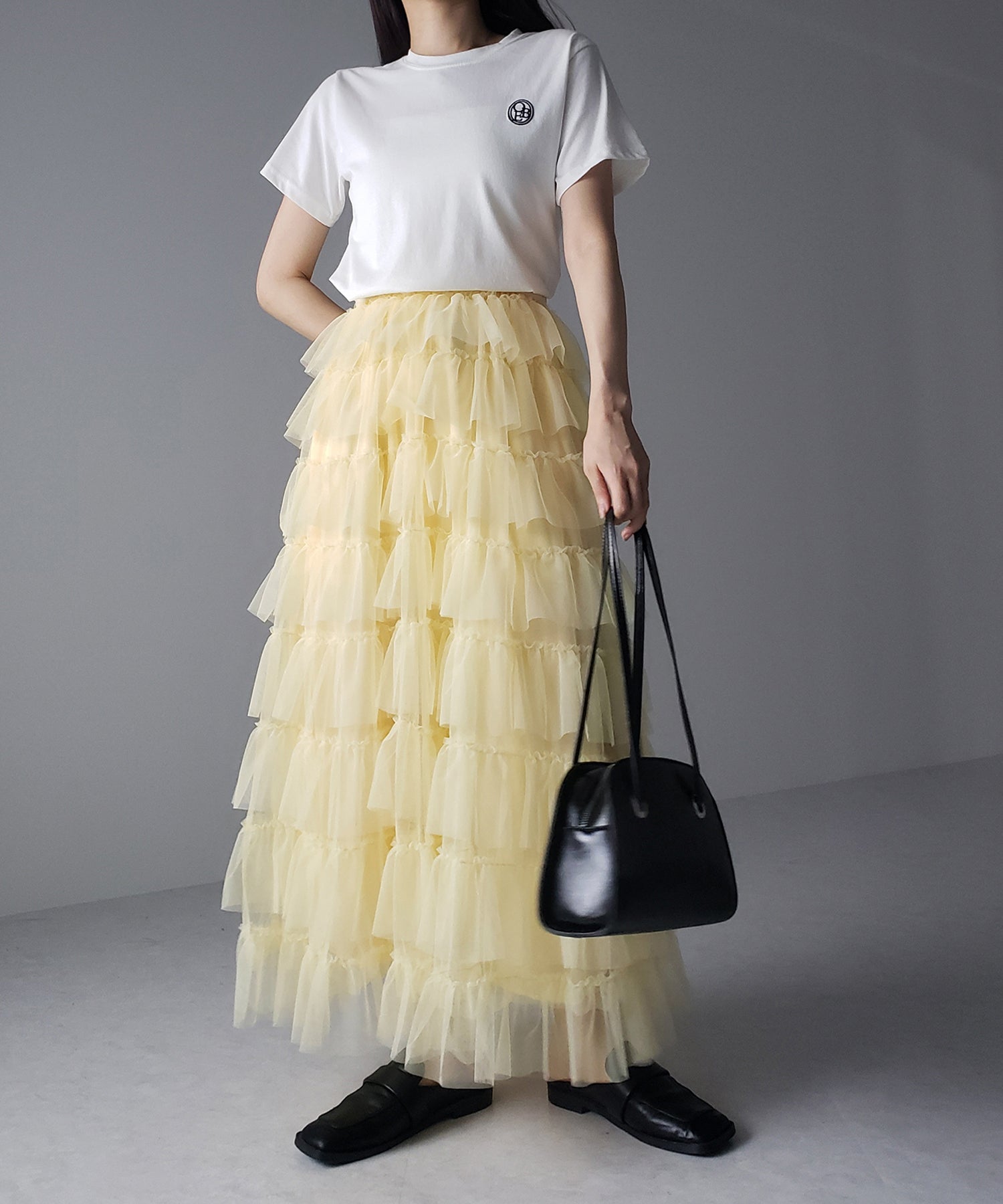 チュールフリルボリュームスカート《 NEWカラー3色追加! 》 Sサイズ仲間入り