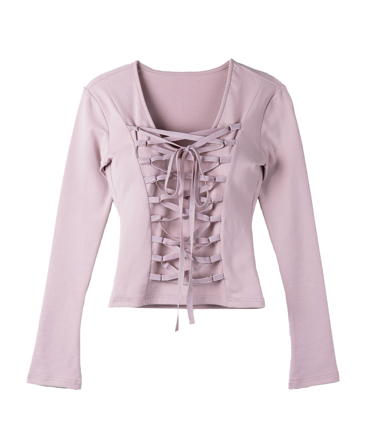 【 新色ピンク追加! /3WAY 】レースアップコルセットリボンチョーカートップス / lace up corset ribbon choker tops