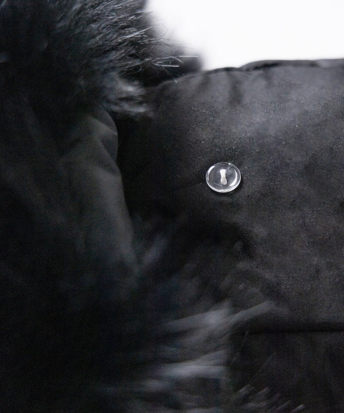 【 フード取り外し可能2WAY 】フェイクファーフードショート中綿ジャケット / 2WAY fake fur hoodie short fake down jacket