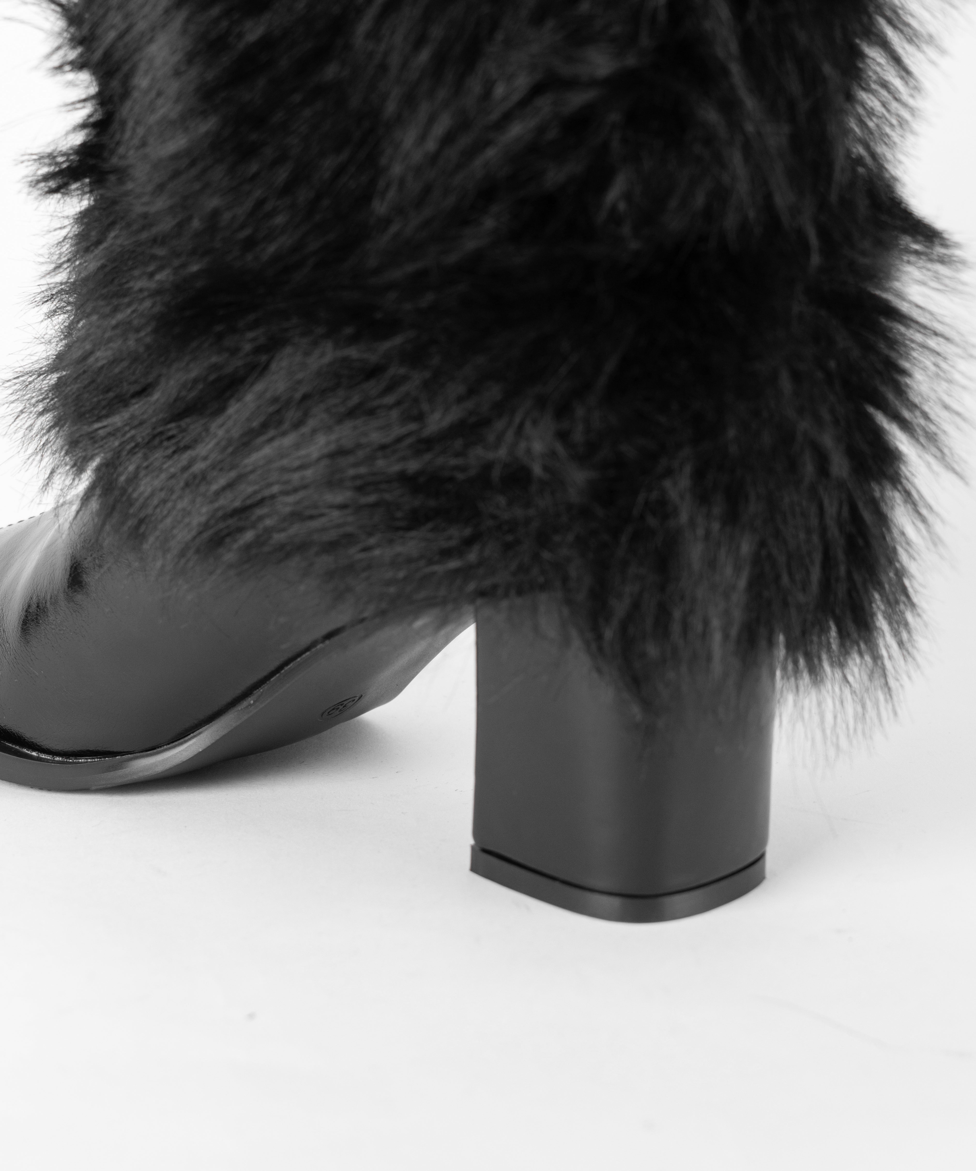 ミックスフェイクファーロングカバーブーツ / mix fake fur long cover boots