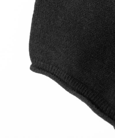 【 ニットセットアップ 】フェイクファーワンショルオーバーニット + ニットショートパンツ SET / fake fur one-shoulder over knit + knit short pants SET