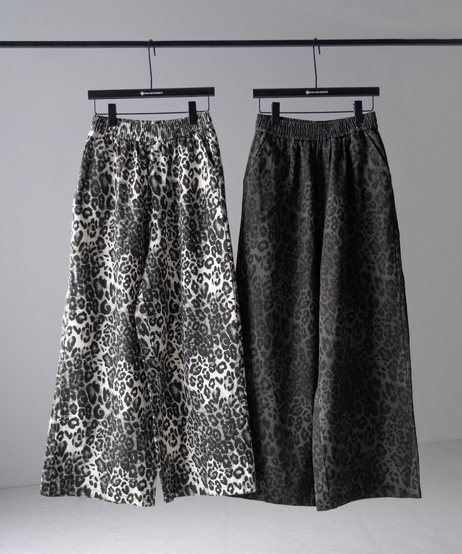 【 2color 】ヴィンテージライクレオパードツイルワイドパンツ / vintage like leopard twill wide pants