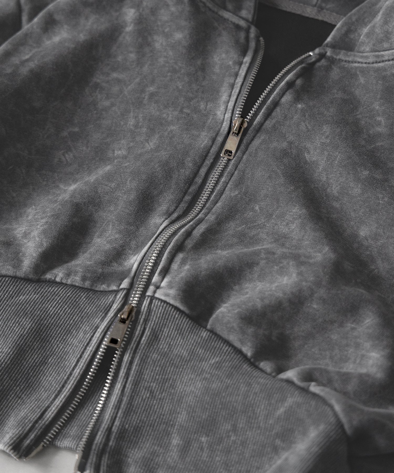 【 セットアップ 】ピグメントヴィンテージショートパーカー + ワイドパンツ SET / pigment vintage short hoodie + wide pants SET