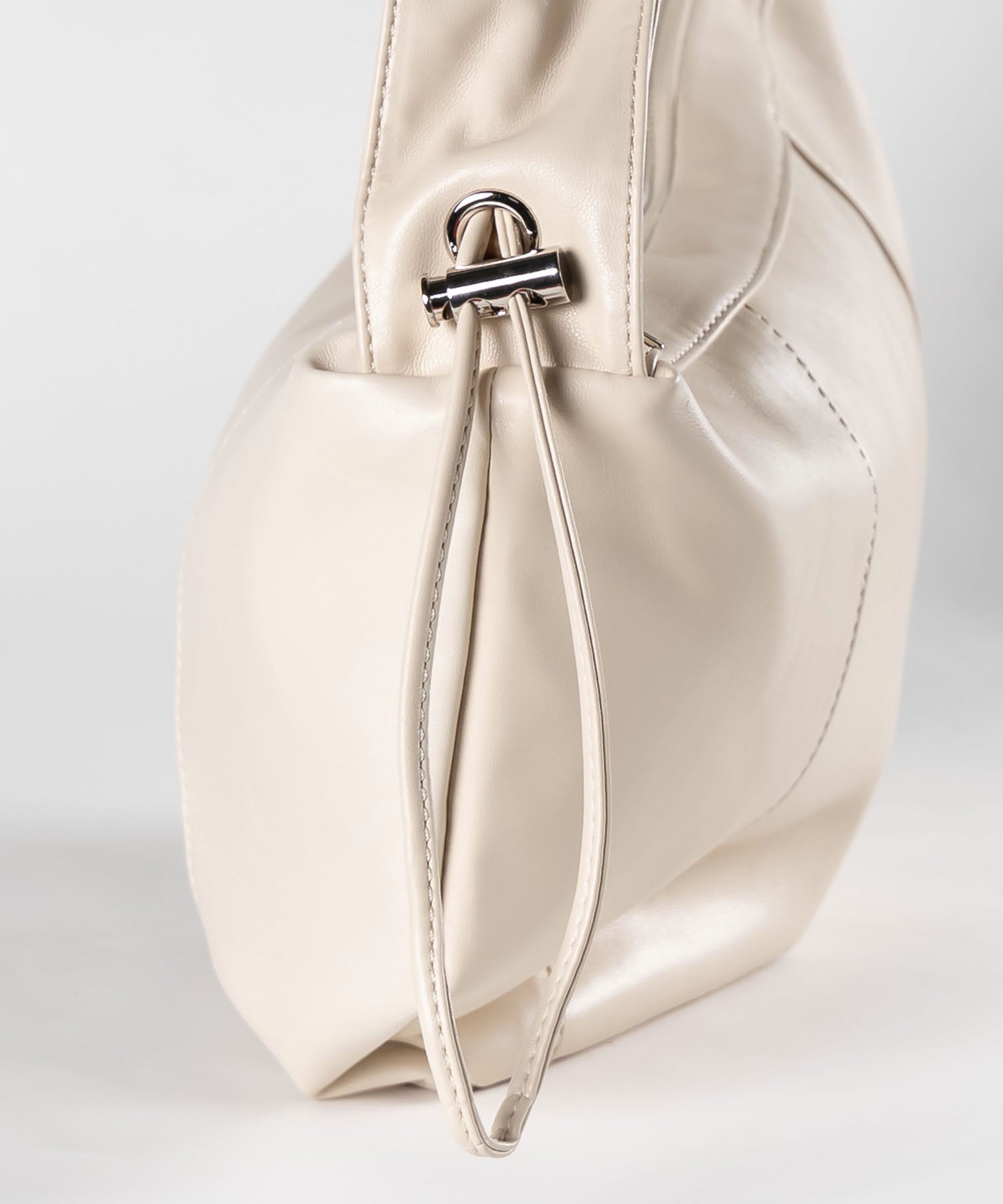 シャーリングハンドルショルダーバッグ / shirring handle shoulder bag