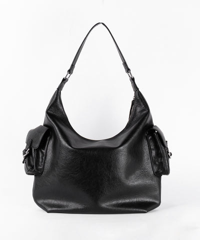 5アウトポケットマットヴィンテージワンハンドルショルダーバッグ / 5 out pocket matte vintage one handle shoulder bag