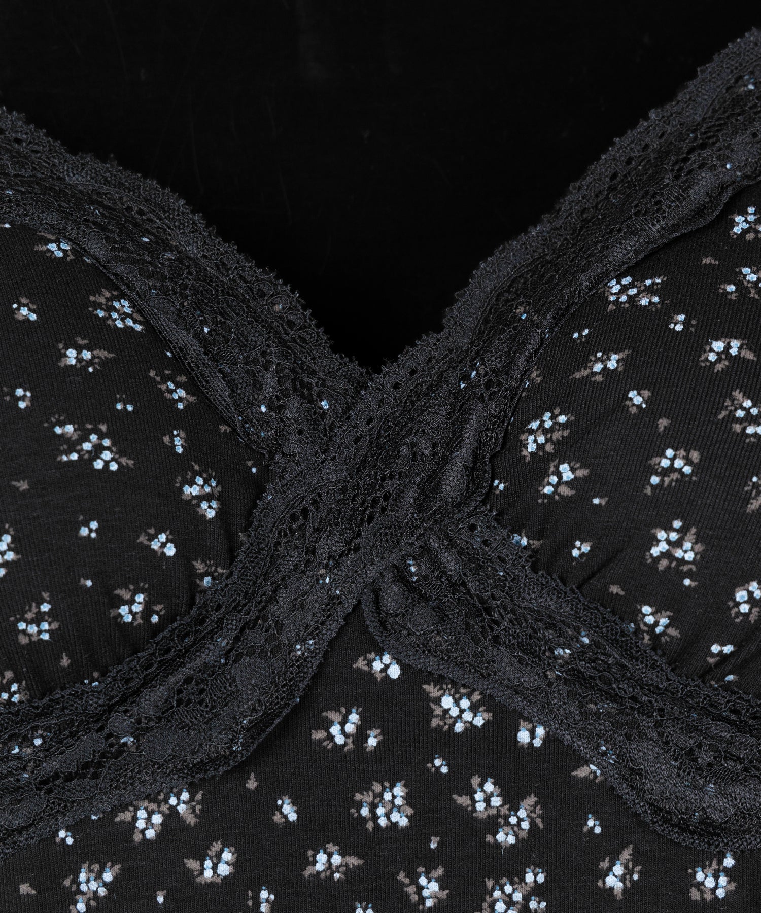 【 2点セット 】小花柄レースキャミソール + カーディガン SET / ( 2piece SET )Floral lace camisole + cardigan SET