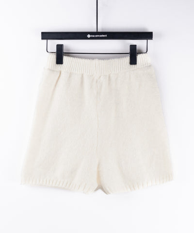 【 ニットセットアップ 】フラッフィーオーバーサイズニット + ニットショートパンツ SET / fluffy over size knit + knit short pants SET
