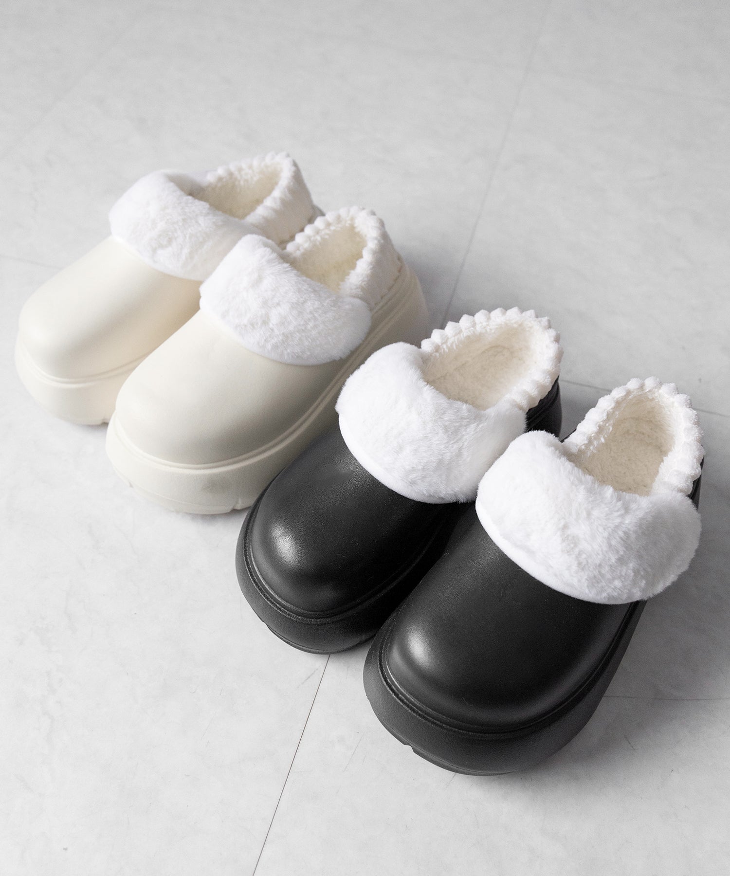 厚底EVAボアサボスリッポン / platform EVA boa sabo slipons