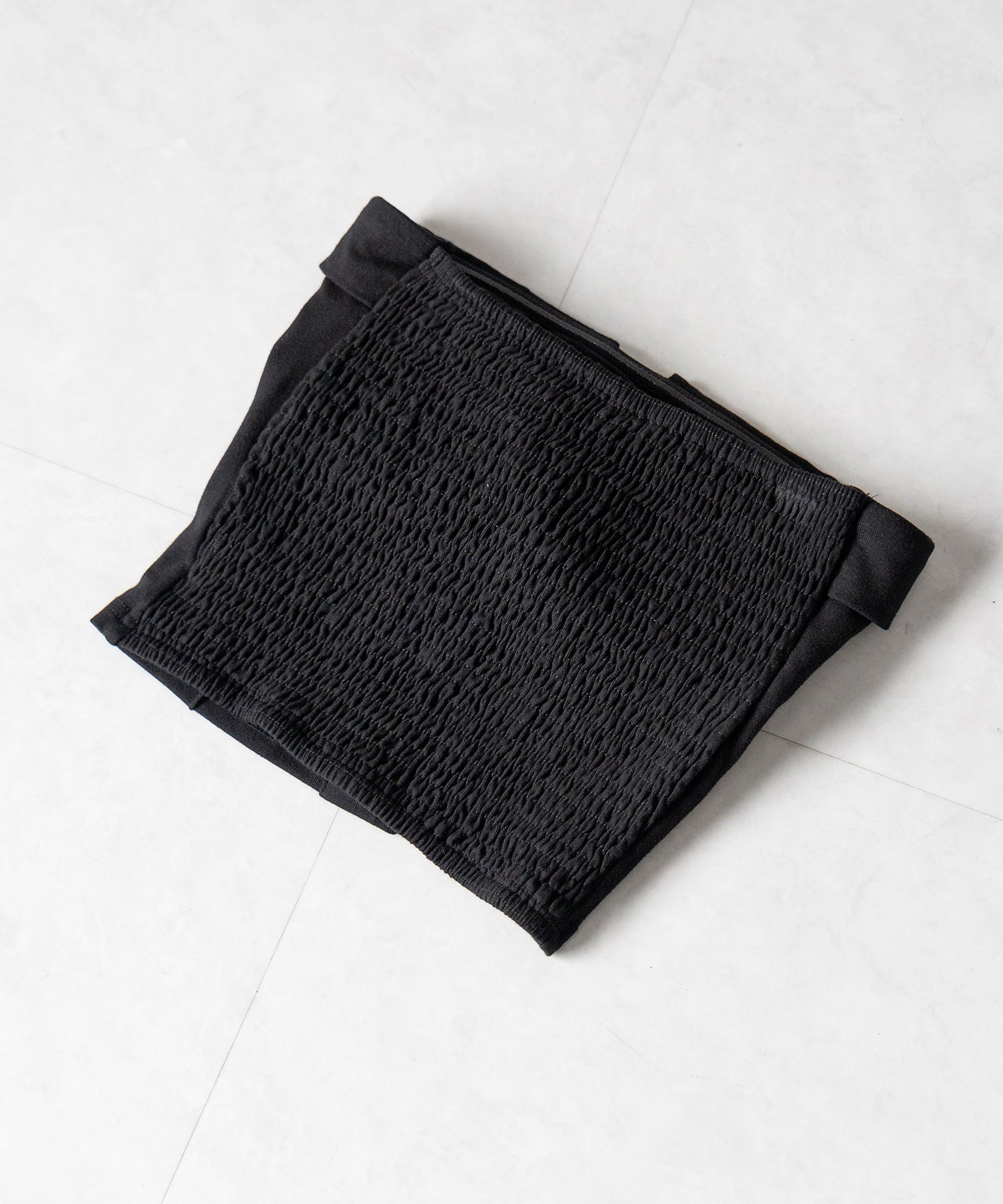 【 2点セット 】フロントボタンベアトップ + クロップドカットソーカーディガン SET / front button bare top + cropped cutsaw cardigan SET