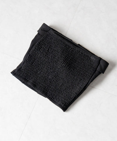 【 2点セット 】フロントボタンベアトップ + クロップドカットソーカーディガン SET / front button bare top + cropped cutsaw cardigan SET