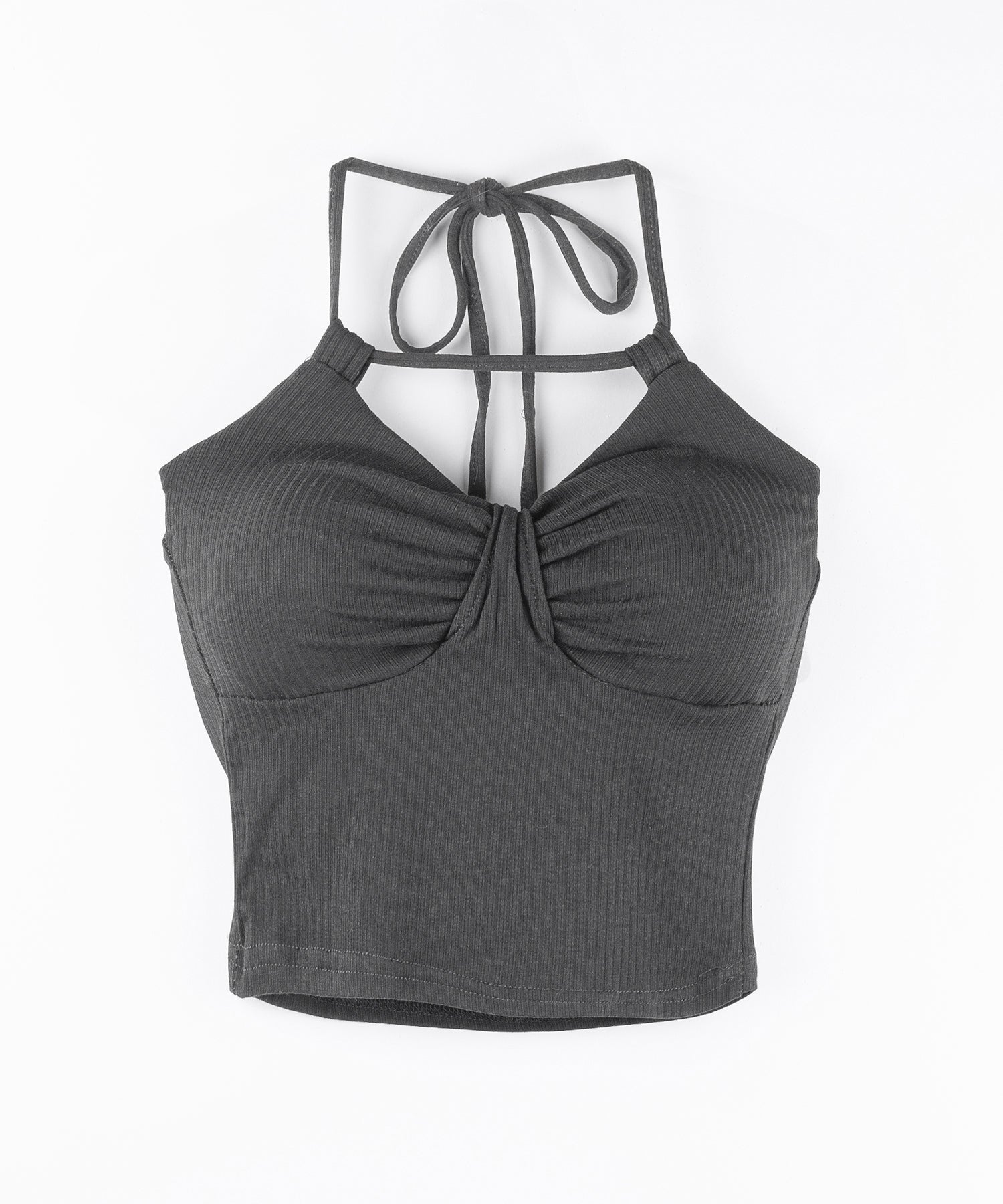 【 2点セット 】 2WAYストラップリブキャミソール + フロントリボンショートカーディガン SET / 2WAY strap lib camisole + front ribbon short cardigan
