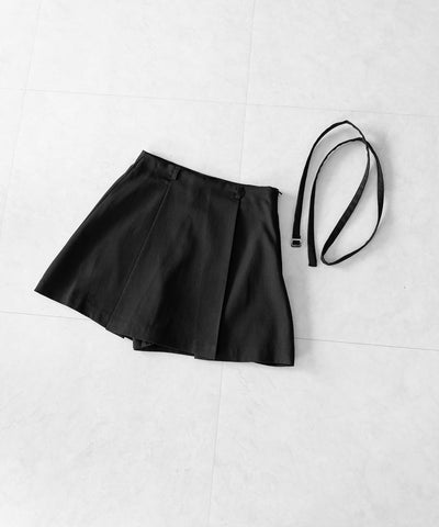 【 セットアップ 】オーバーサイズテーラードジャケット & ハイウエストミニスカパン SET / oversize tailored jacket & high waist mini skirt pants SET